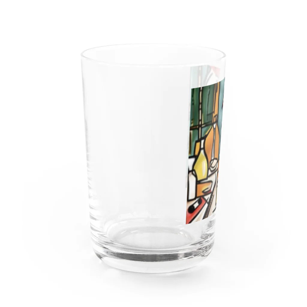 Ppit8のにわとりさん朝ごはんを食べる！ Water Glass :left