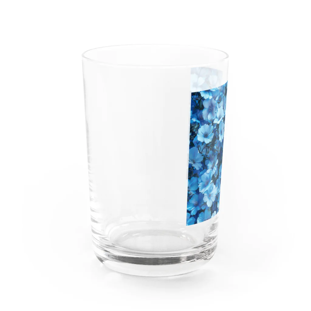 オンラインショップイエローリーフの水色小さな花 Water Glass :left