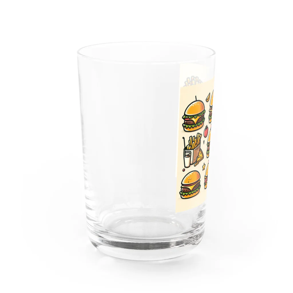 南国のハンバーガー Water Glass :left