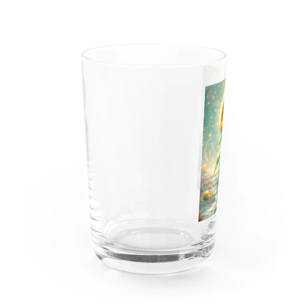 takapoonの「朝日の中の希望」 Water Glass :left