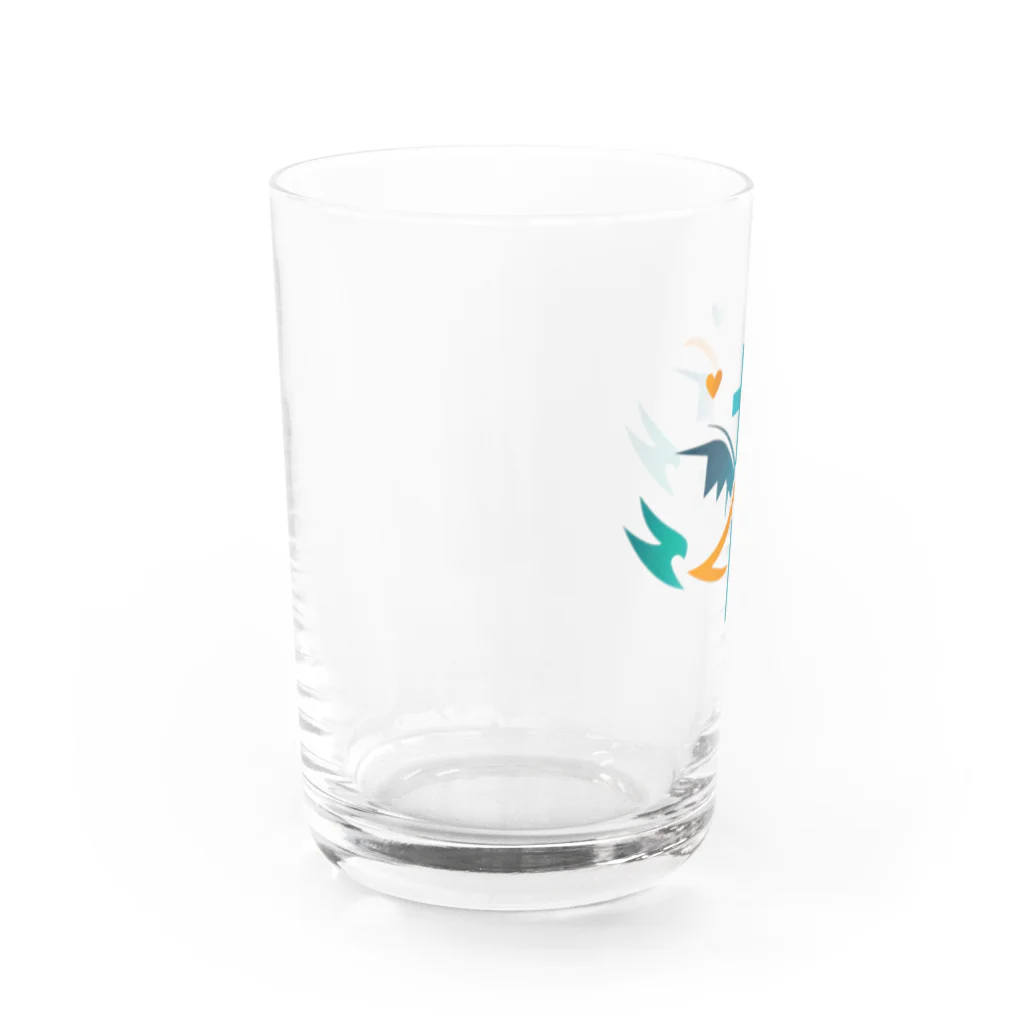Shin〜HTのお店のヘルスケアロゴ Water Glass :left