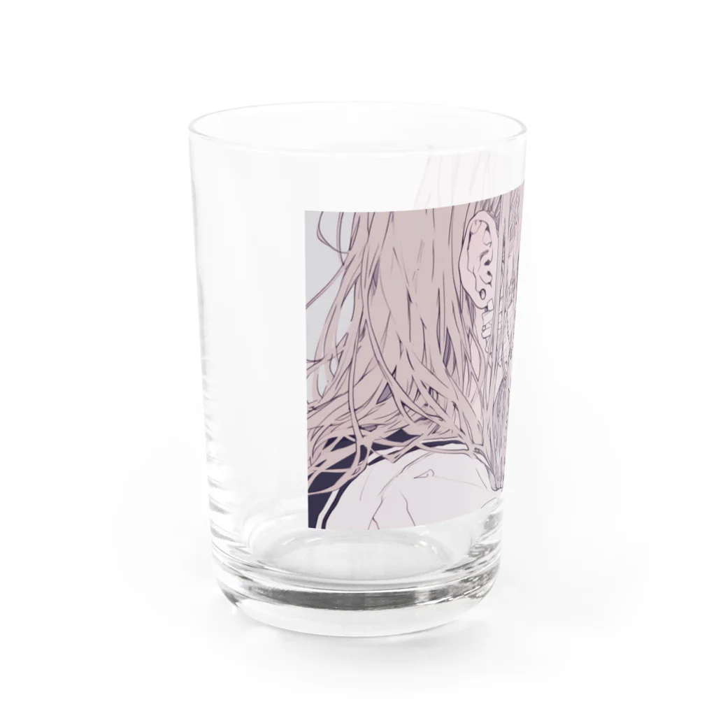 as -AIイラスト- の心配 Water Glass :left