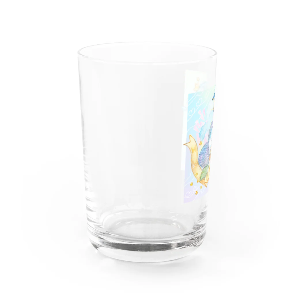 ナルセキョウのアジサイクラゲ Water Glass :left