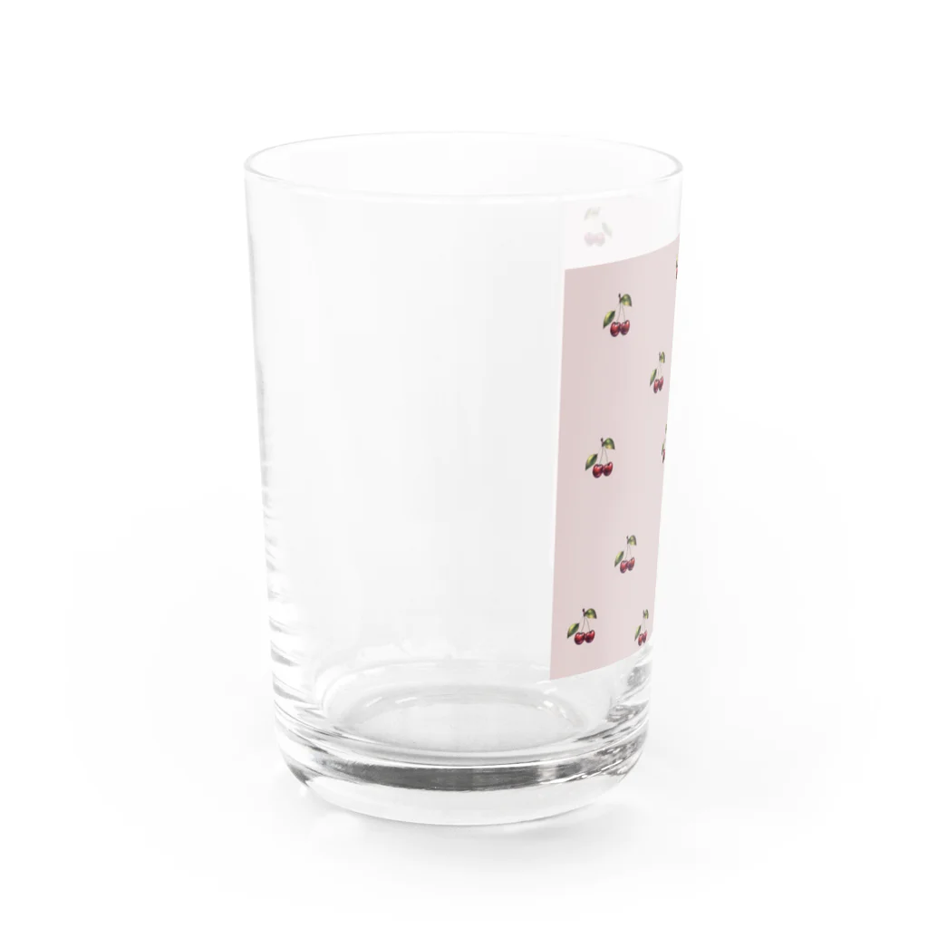 Giraffeinkのさくらんぼ Water Glass :left