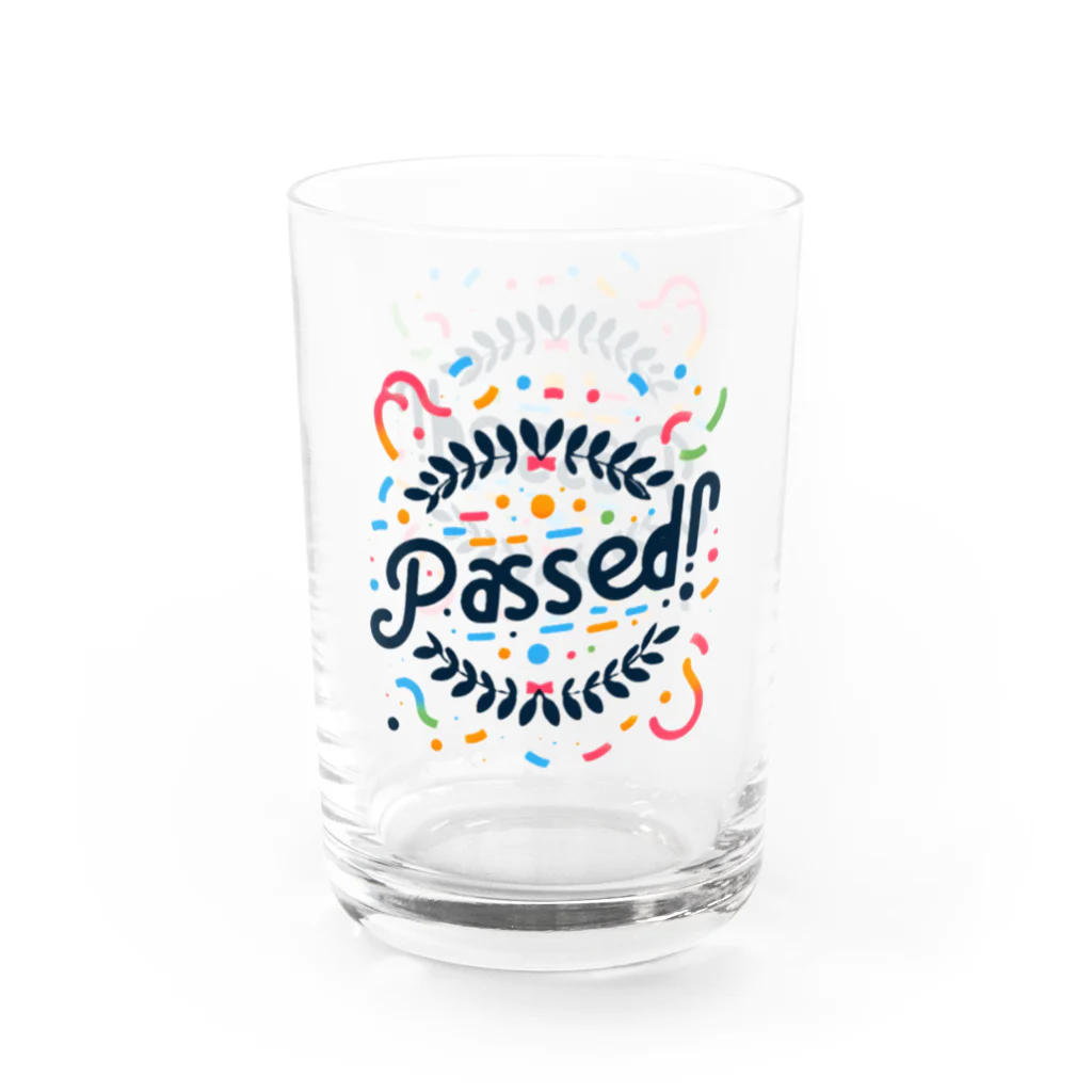 わっしょいの合格PASSED Water Glass :left