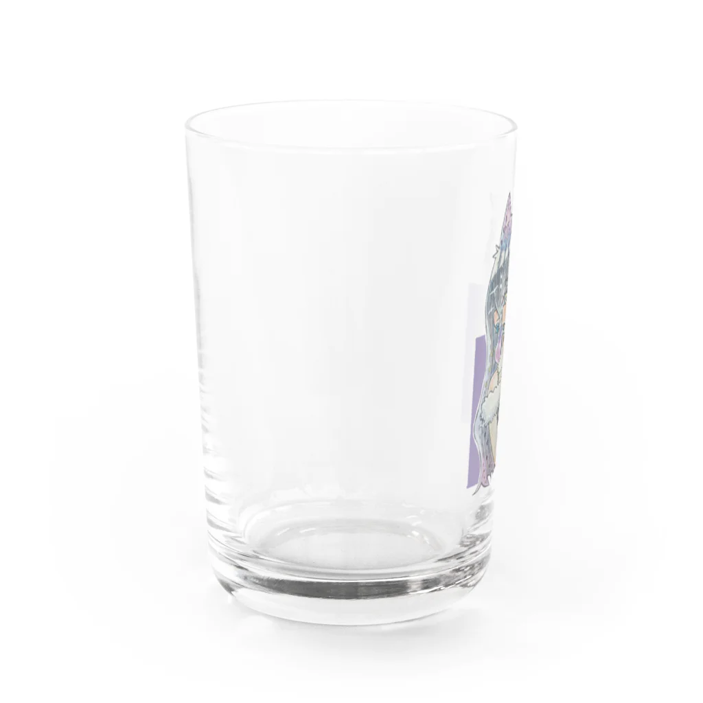 🐻 kumahana 🌷の🐈‍⬛💜 Water Glass :left