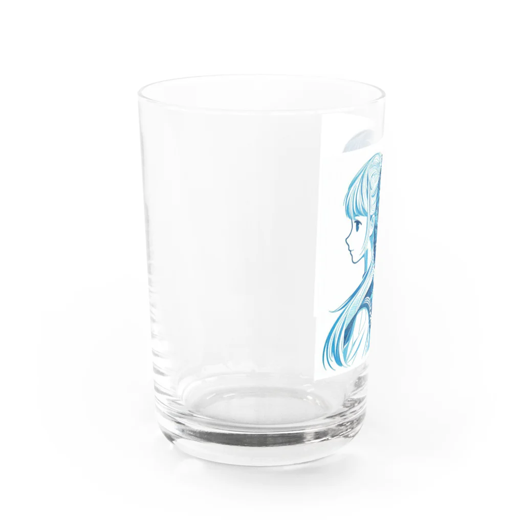 koriyuuの青白の芸術的な2人の女子高生 Water Glass :left