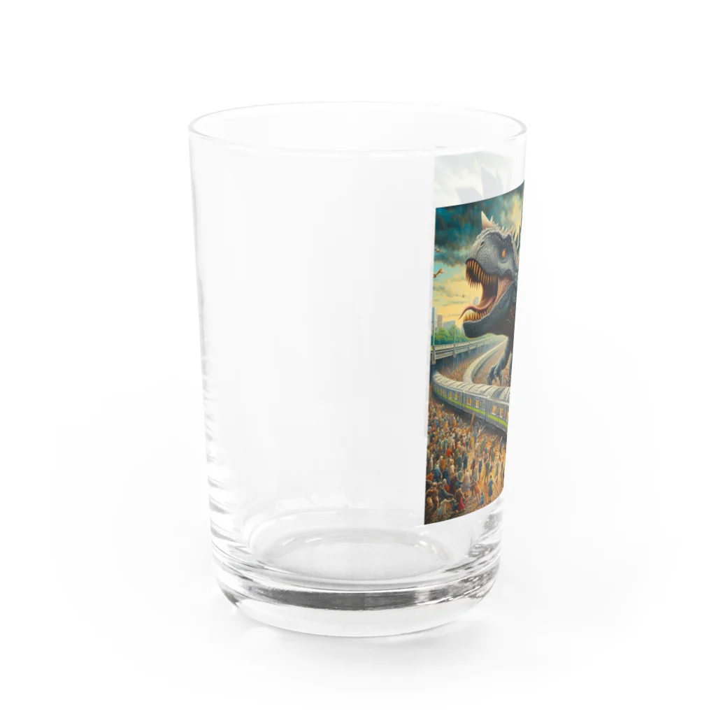 やるか、やらぬか？本人次第の恐竜にはなれなかった Water Glass :left