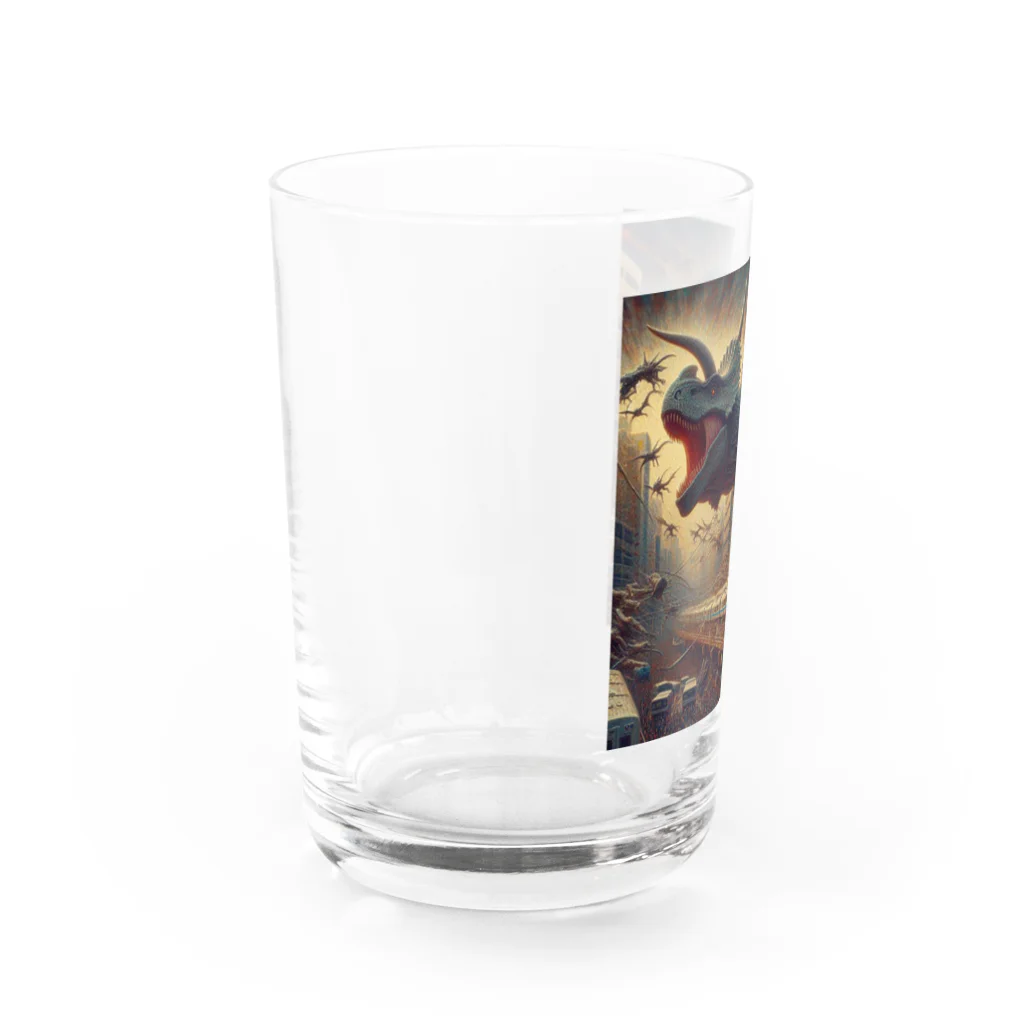 やるか、やらぬか？本人次第の恐竜にはなれなかった Water Glass :left