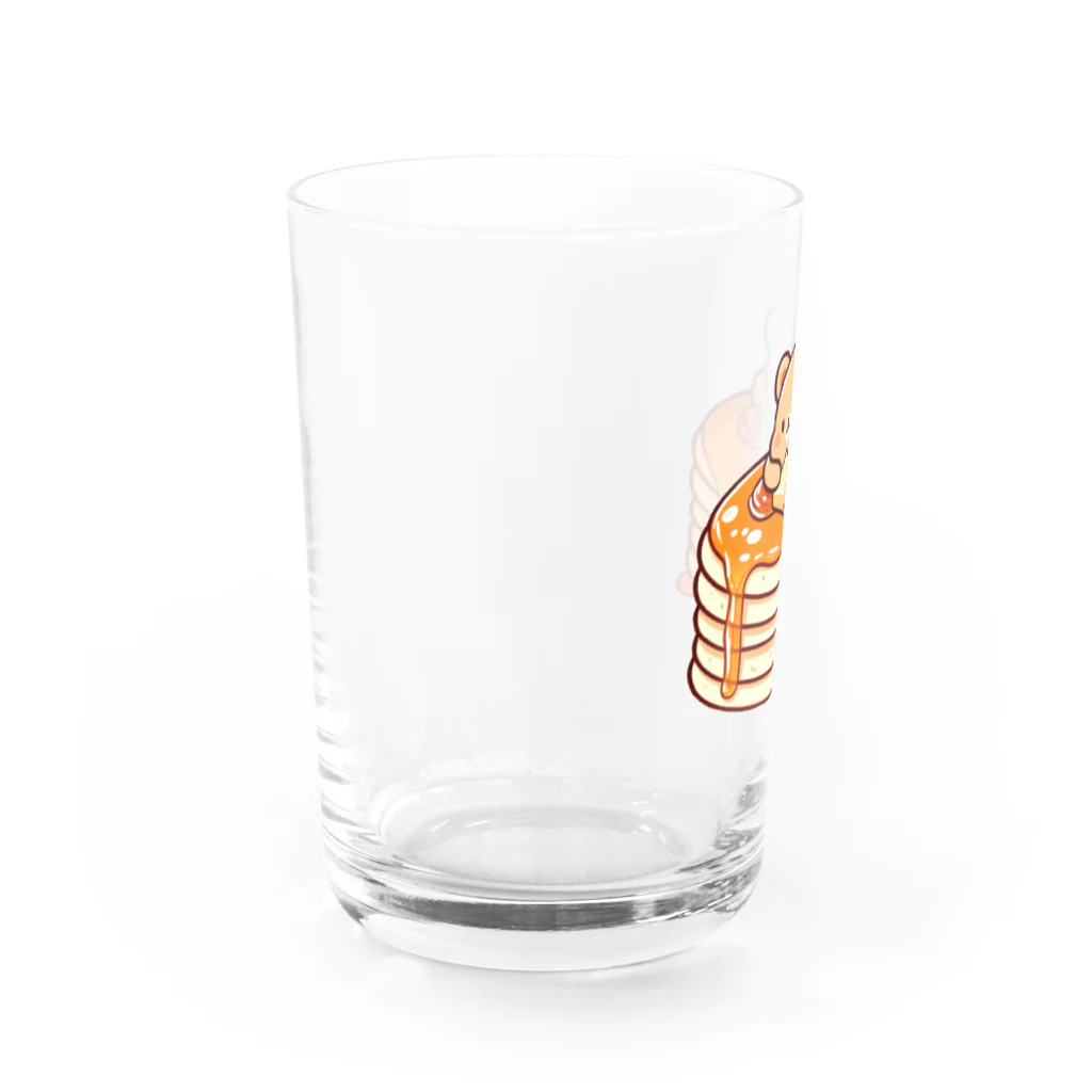 Slabo+Kariiのホットケーキとクマさん Water Glass :left