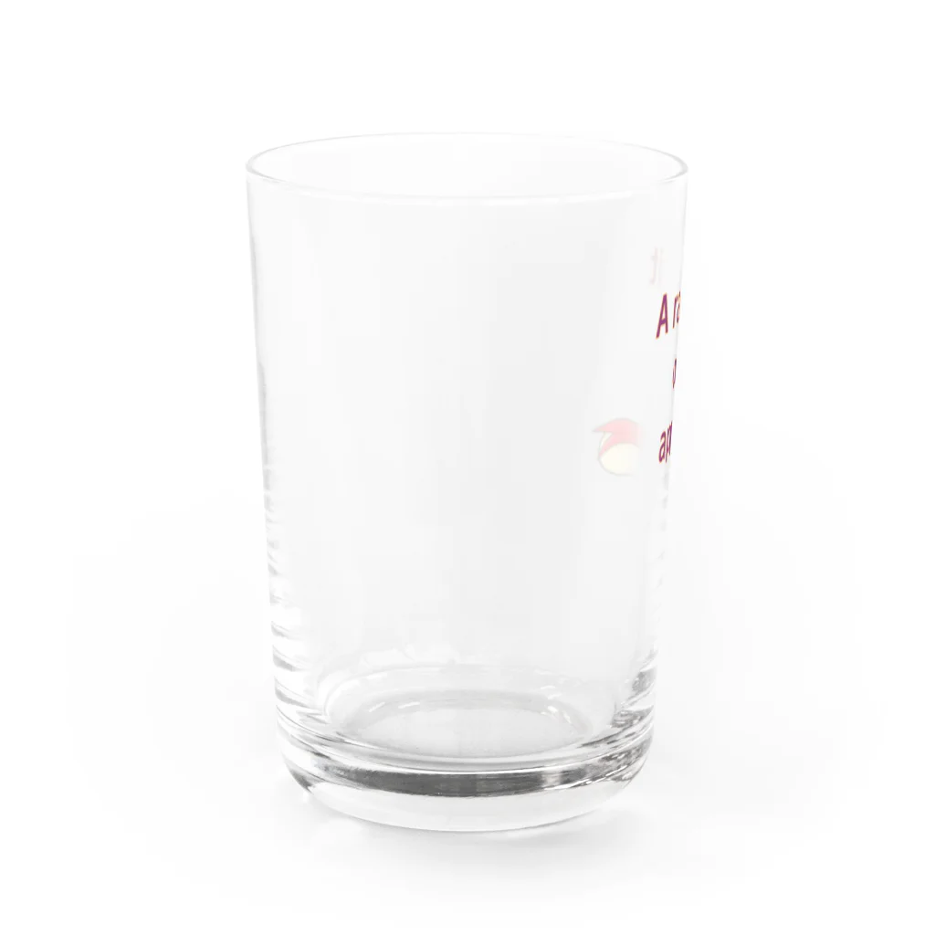 Lily bird（リリーバード）の英字付き うさぎリンゴちゃん Water Glass :left