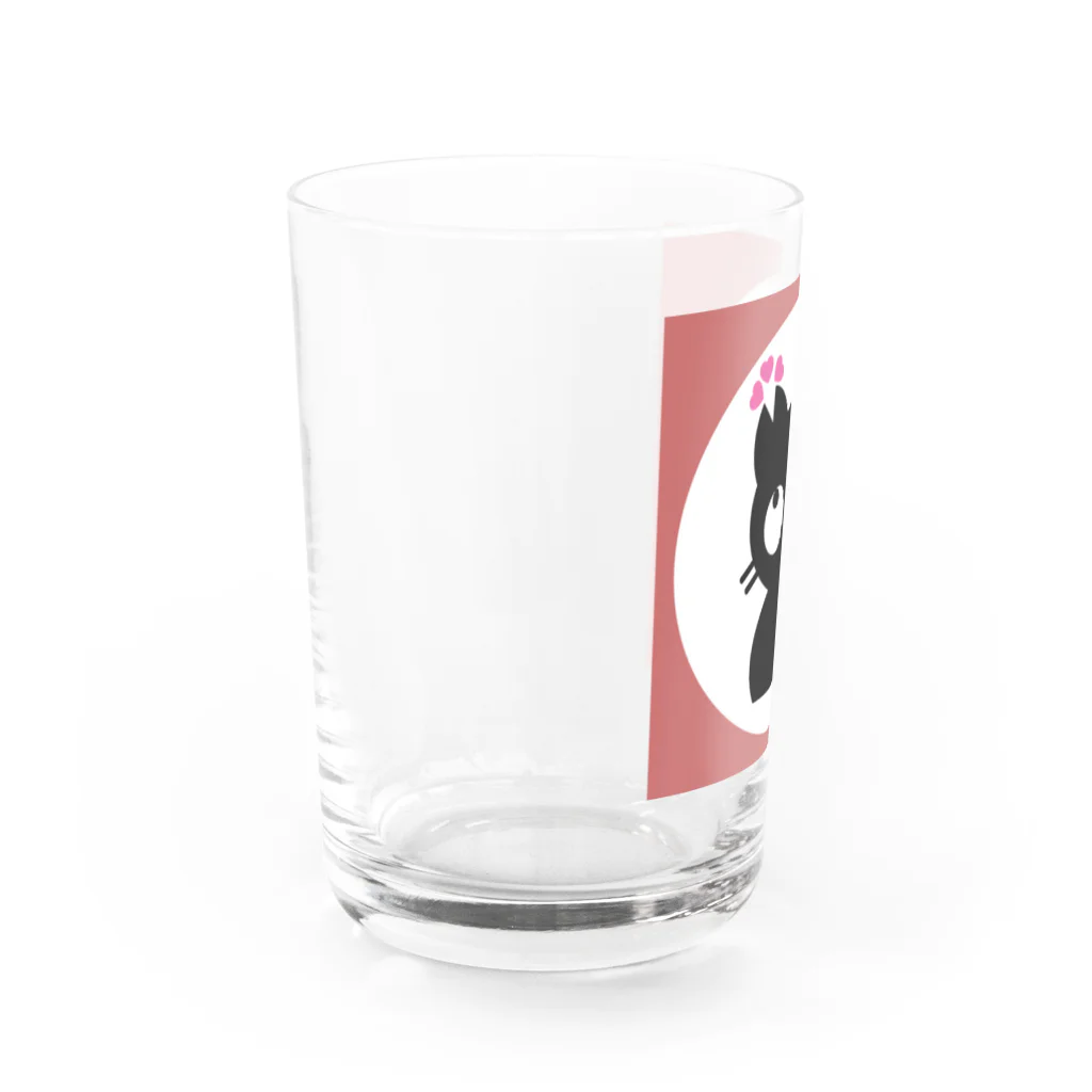 angryhipのさくら黒ねこ Water Glass :left