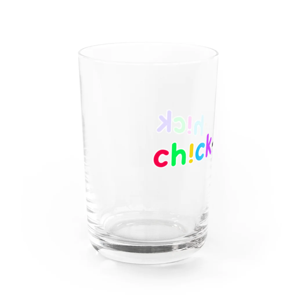 ch!ck-ch!ckのロゴ Water Glass :left