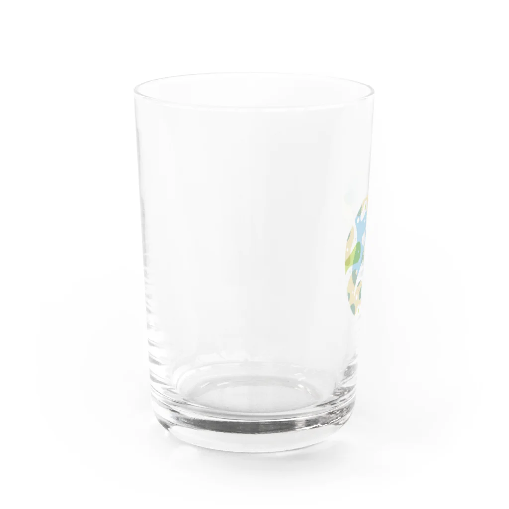 猫アレルギーの猫デザイナーの透過カメレオンちゃん Water Glass :left