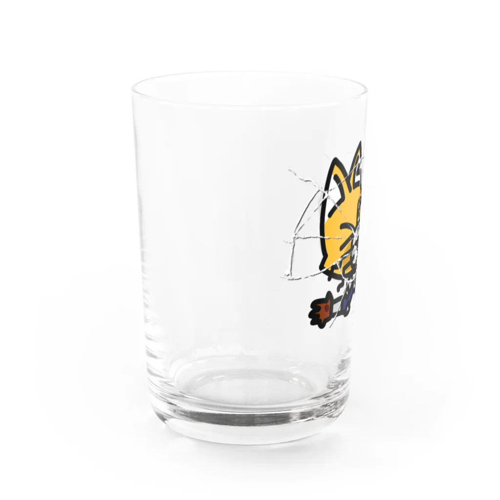 キャットＣのこうじょうけんがくの手前ふっとびキャットＣ Water Glass :left