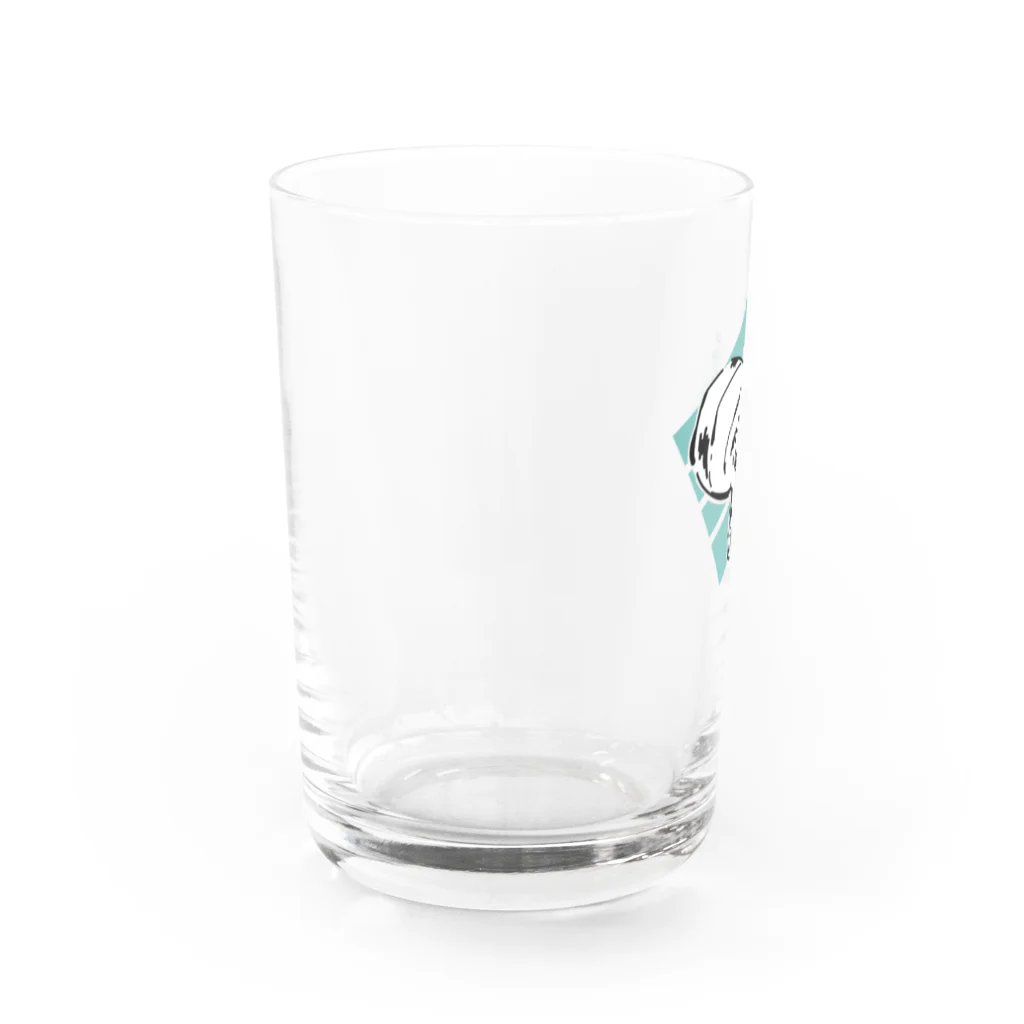 nogomeのコブシメの赤ちゃん Water Glass :left