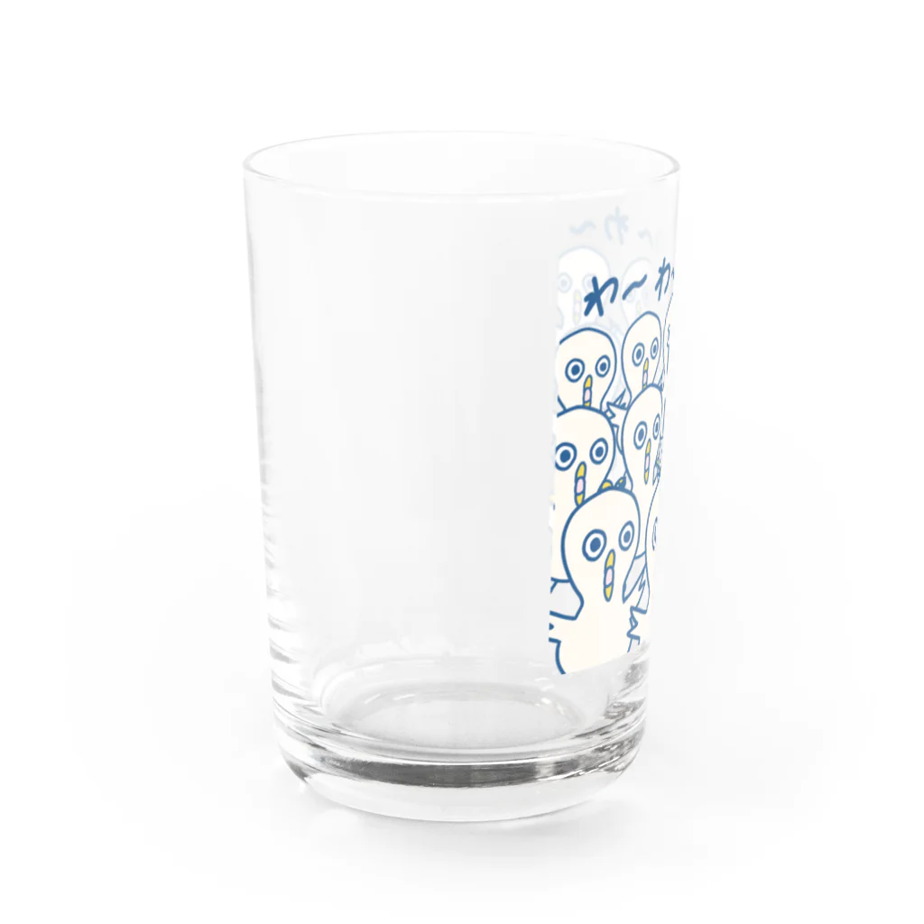 breathのあひるみたいなとり Water Glass :left