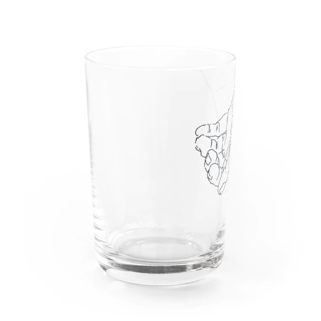 80,000の掬う手 Water Glass :left