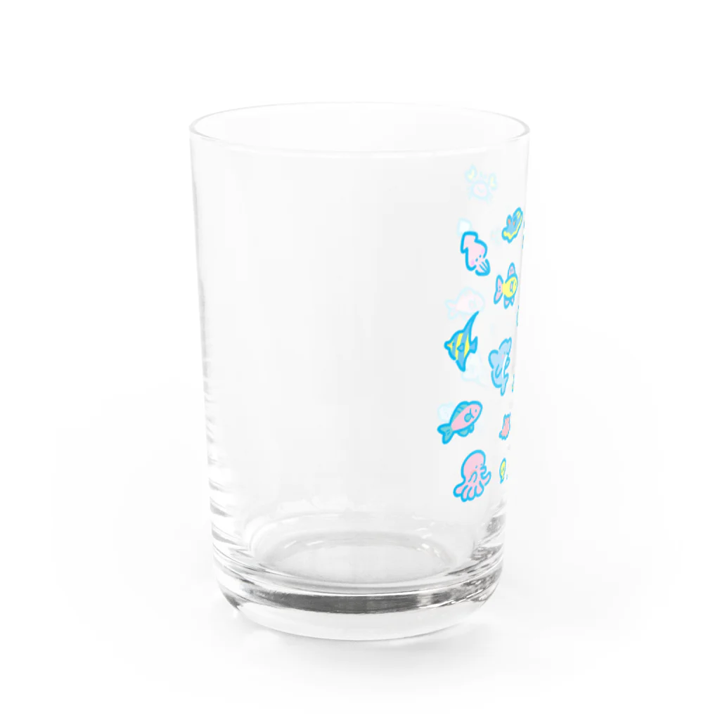 いちばんSHOPのうみのなかま Water Glass :left