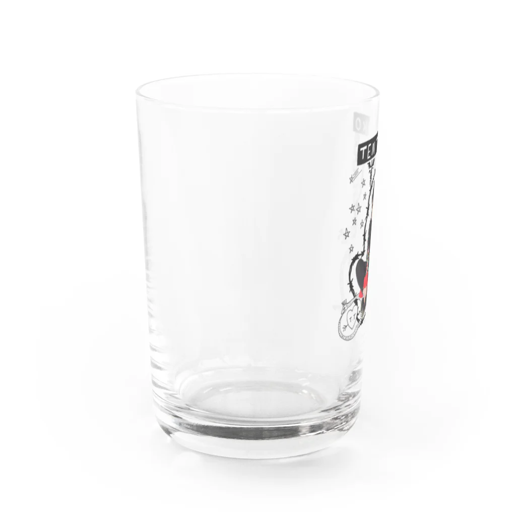 テンテン商店 in SUZURIのテンテンコ お絵かきシリーズ~☤交感神経☤~ Water Glass :left