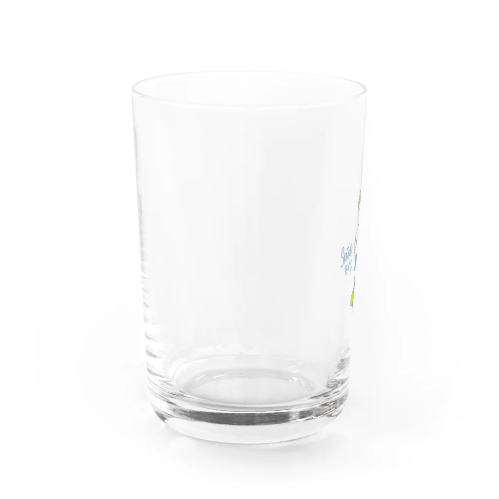 Superのskater boy Water Glass :left