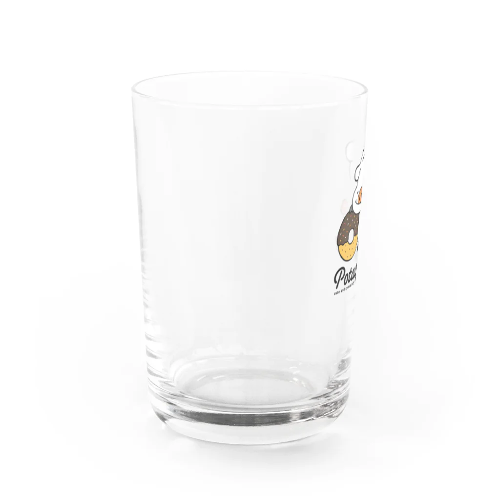 おいでよおいでポトフスキー村の大好きドーナツ Water Glass :left