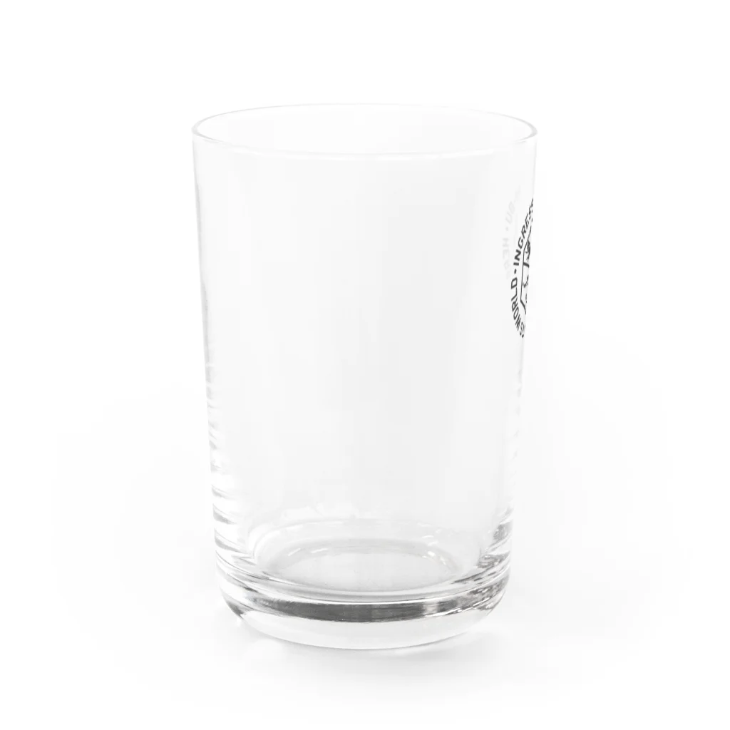 虫部の部屋の虫部ロゴグッズ Water Glass :left