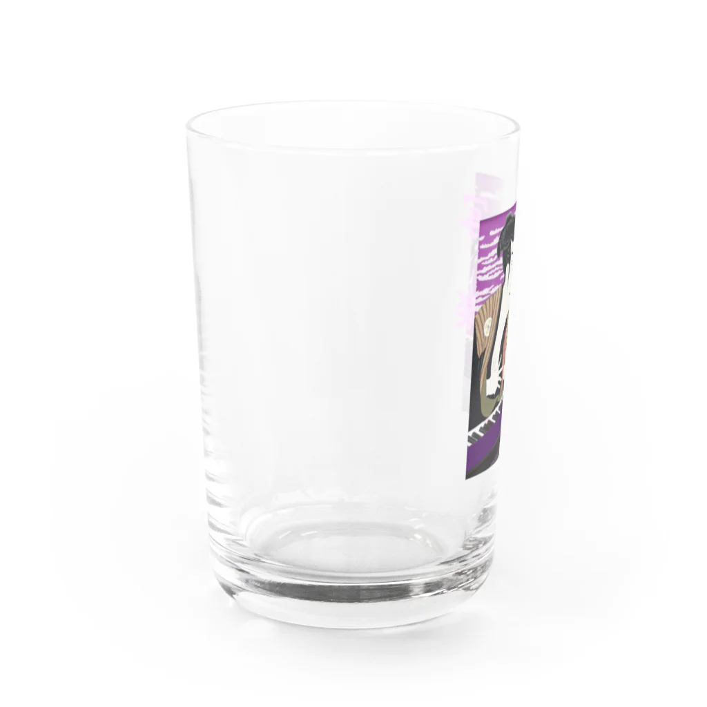 アインシュタインキャットのおもしろ写楽 Water Glass :left