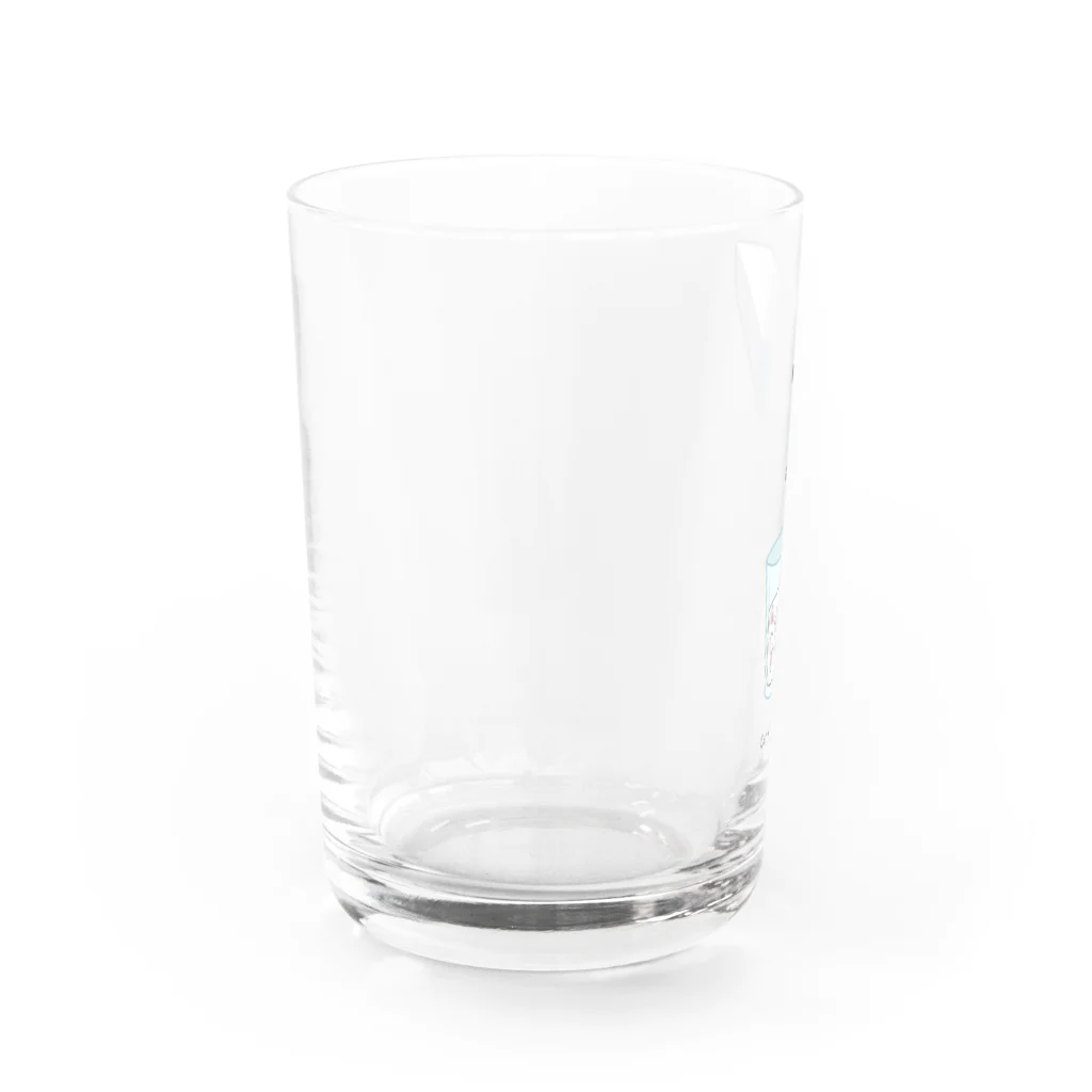 てばさきの猫は液体(カラーver.) Water Glass :left