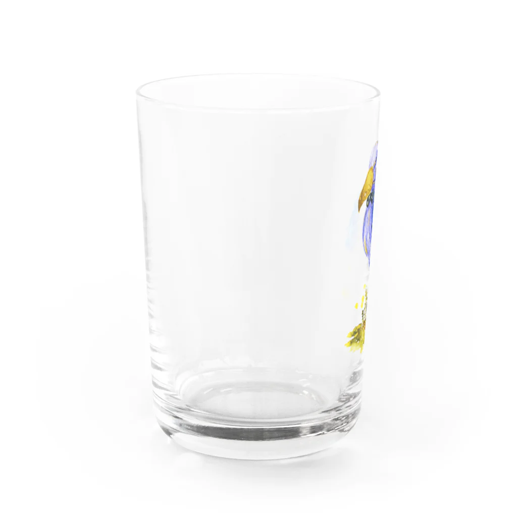 眠森舎のハシビロコウ先生 Water Glass :left