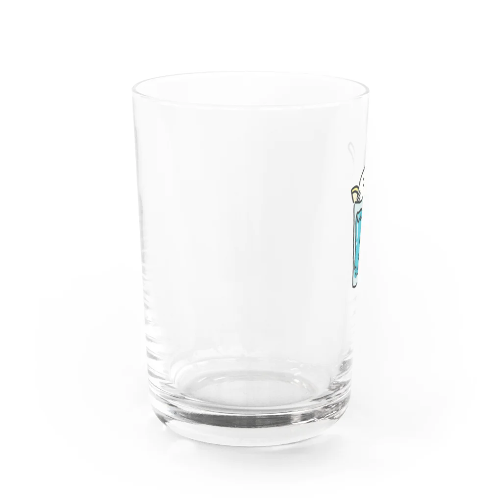 いそがしくてもメシのクリームソーダさん Water Glass :left