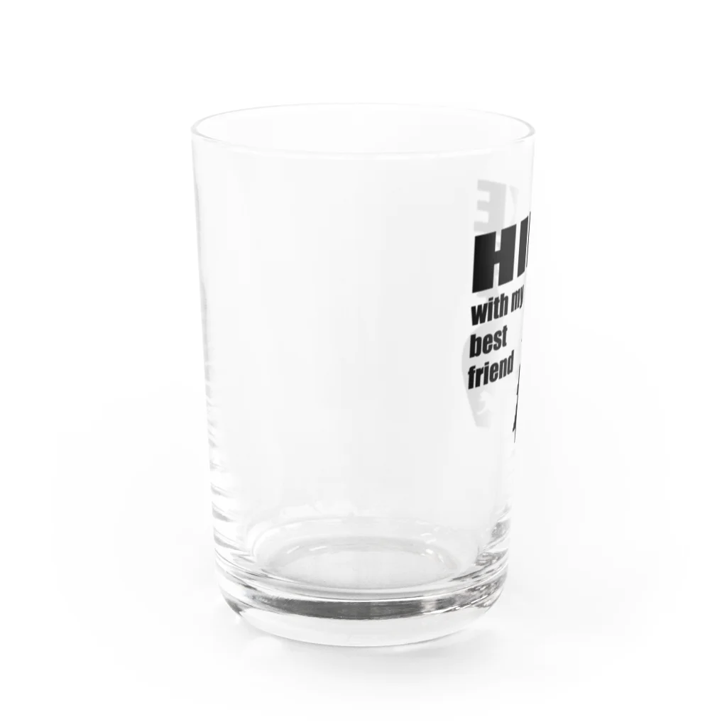 too muchの人間用のHIKE黒 Water Glass :left