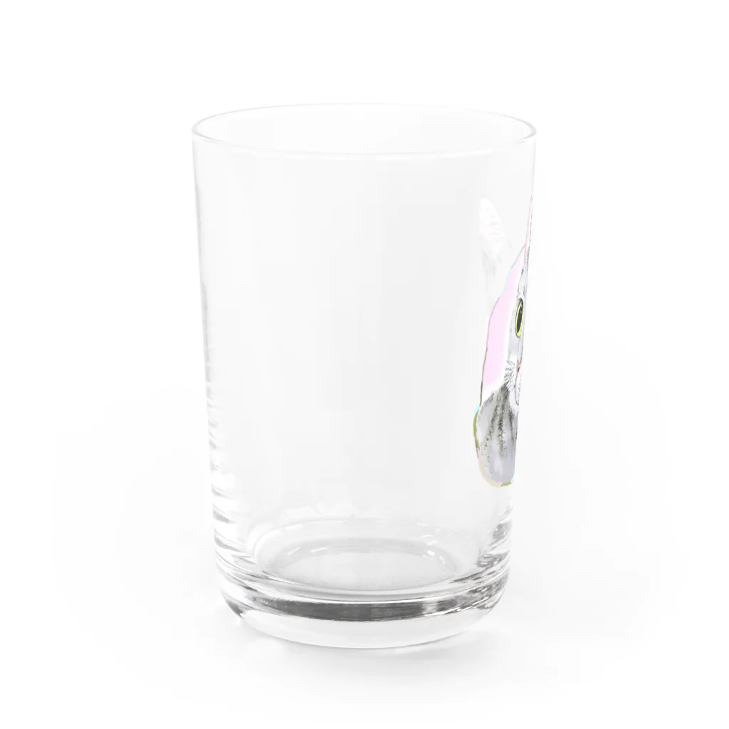 2gawaのねこさん Water Glass :left