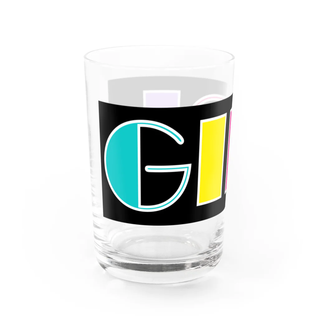 Ushi-Haruのレトロカラフル　GIRL Water Glass :left