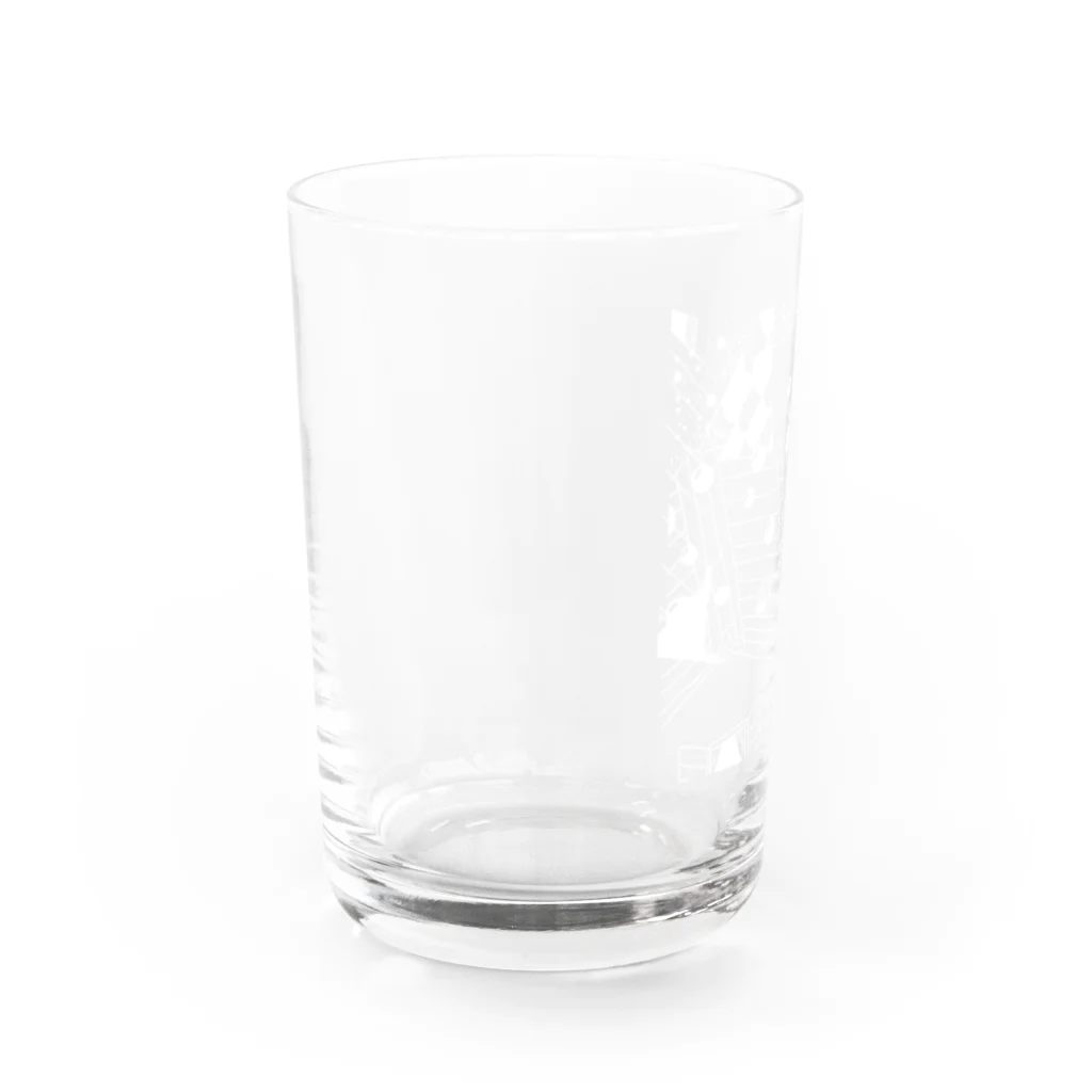 まみっこのお店の夜の町のシャボン玉 Water Glass :left