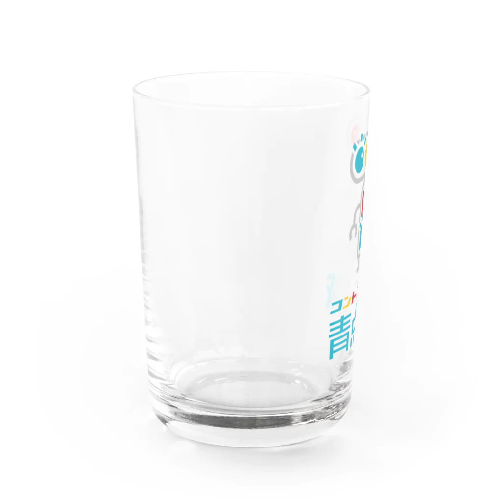 青点滅のグッズ売り場のキャラクター＋文字 Water Glass :left