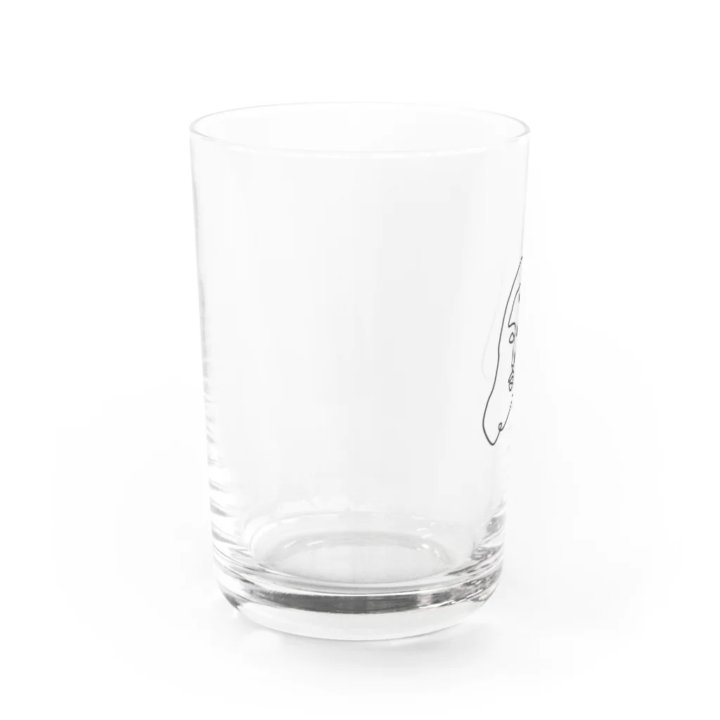 ampluieの一筆書き woman Water Glass :left