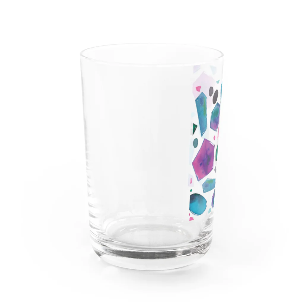 hugging love ＋《ハギング ラブ プラス》のcolour crystal Water Glass :left