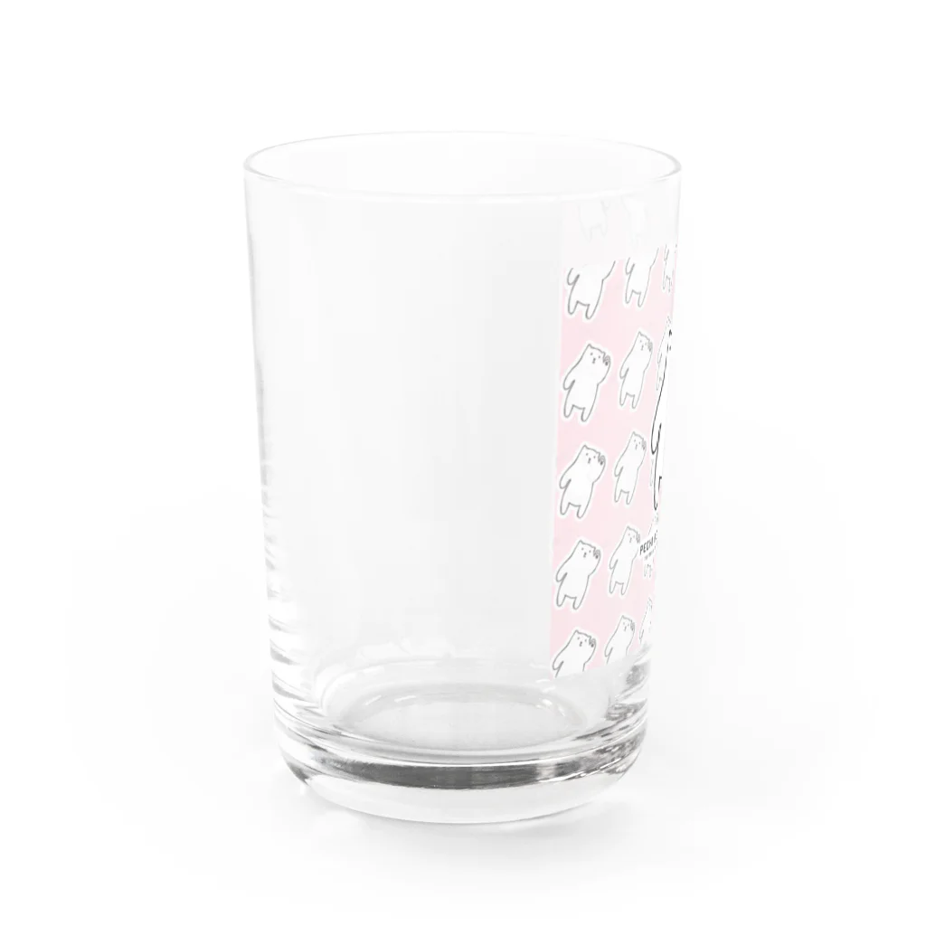 ぺちぺち工房 Pechi Pechi Atelierのしろくまがいっぱい Water Glass :left