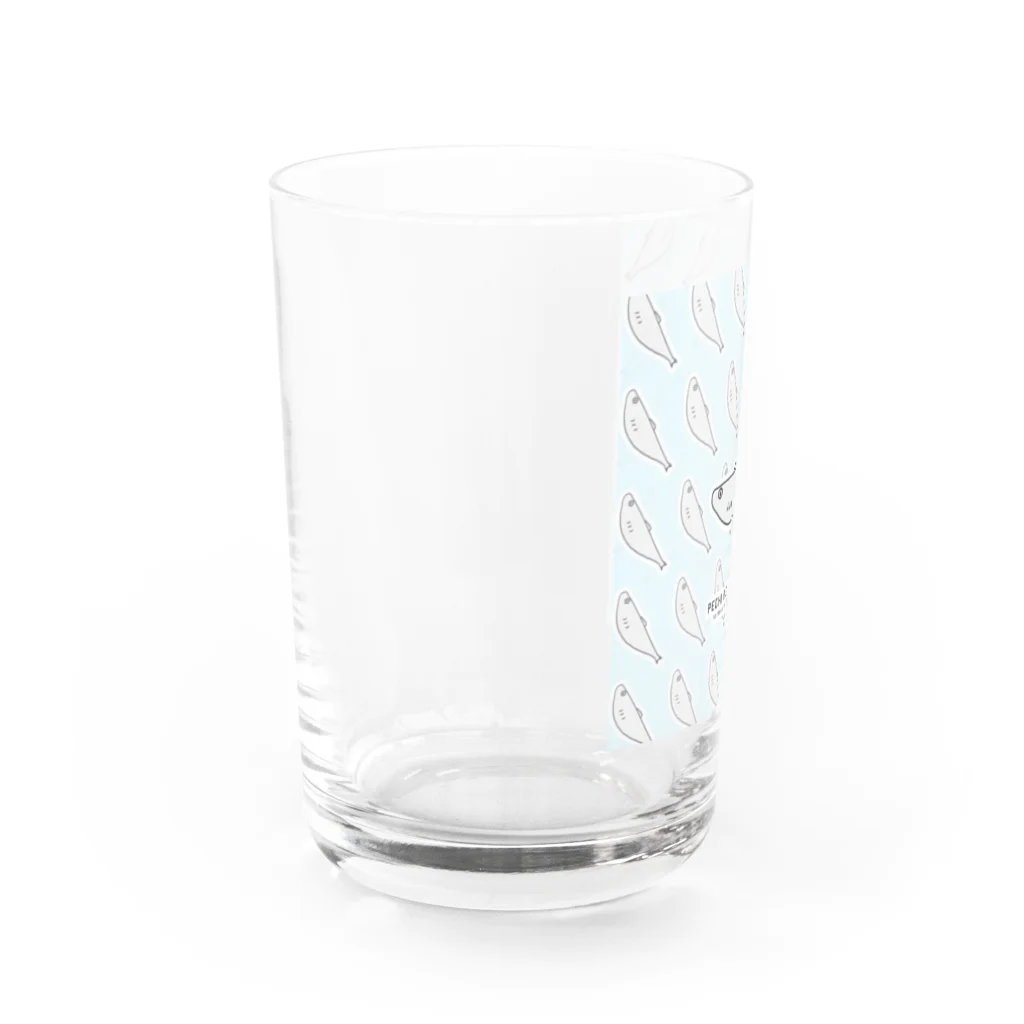 ぺちぺち工房 Pechi Pechi Atelierのししゃもがいっぱい Water Glass :left