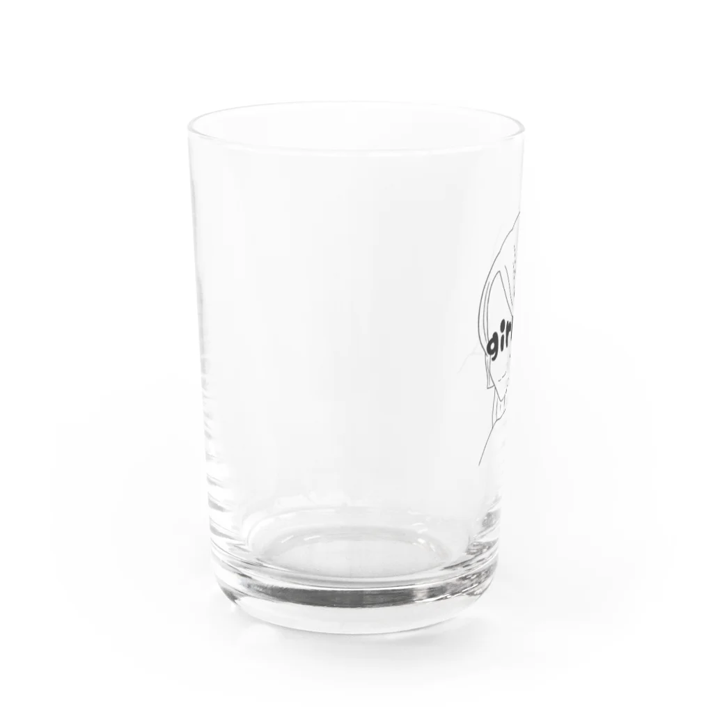 ミドリ ハナ@maro_coの girl Water Glass :left