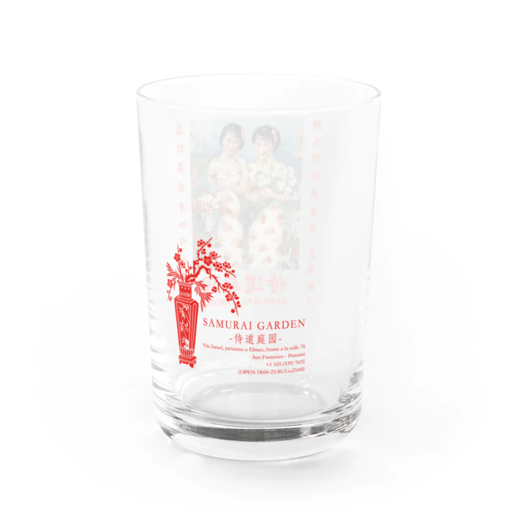 Samurai Gardenサムライガーデンの1922mug紅色 Water Glass :left