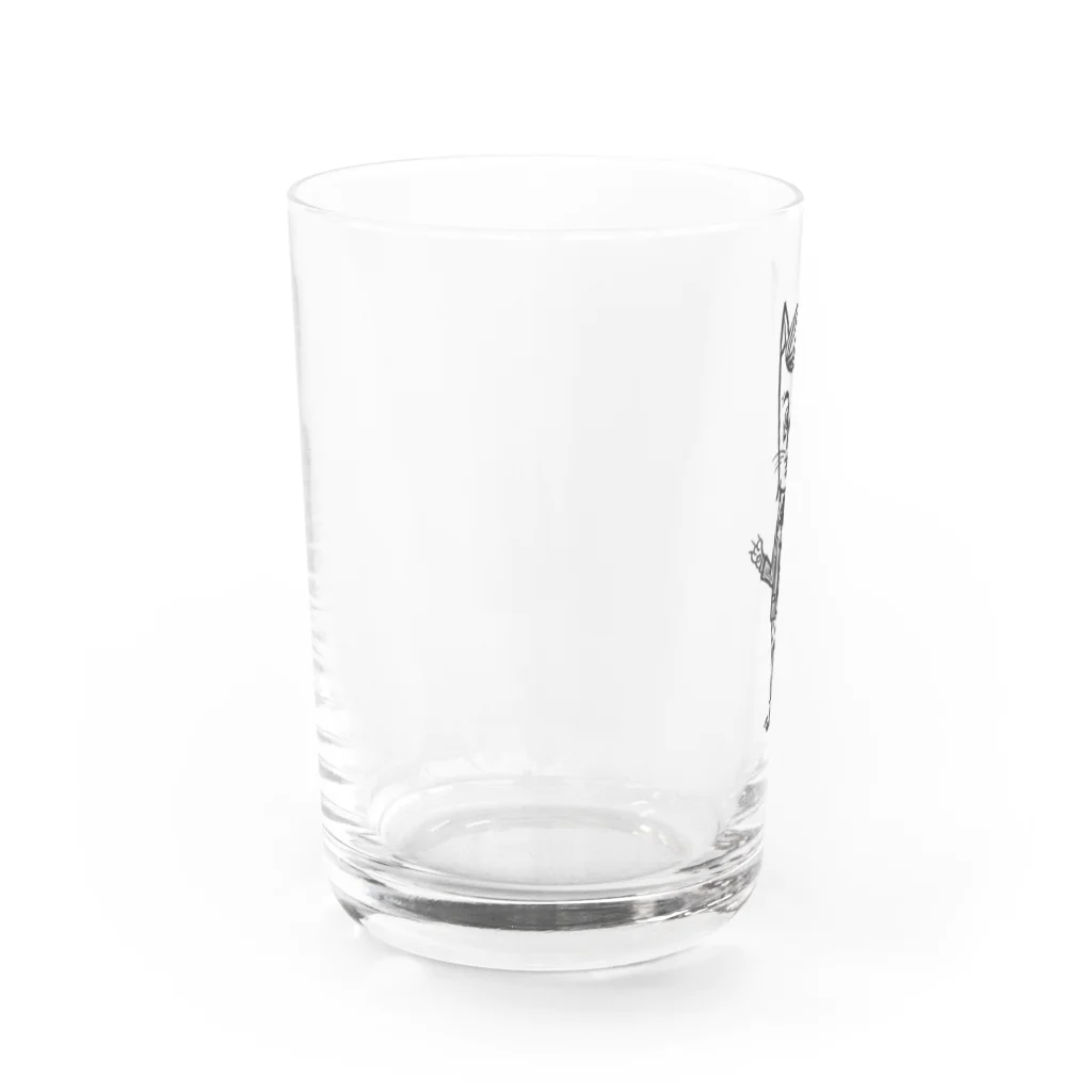 tottoのおじさまネコ(リーマン) Water Glass :left