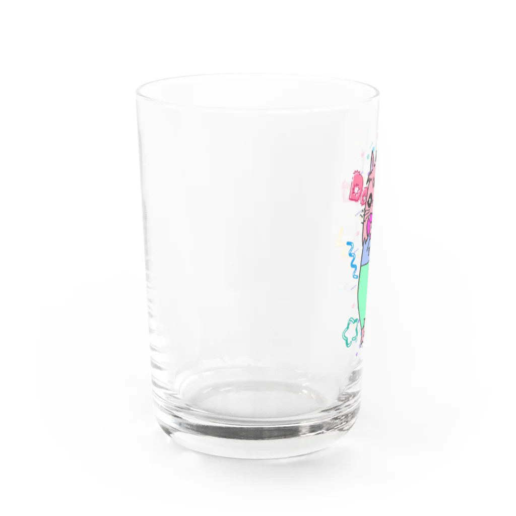 tottoのDokiっとキャット(ピンク) Water Glass :left