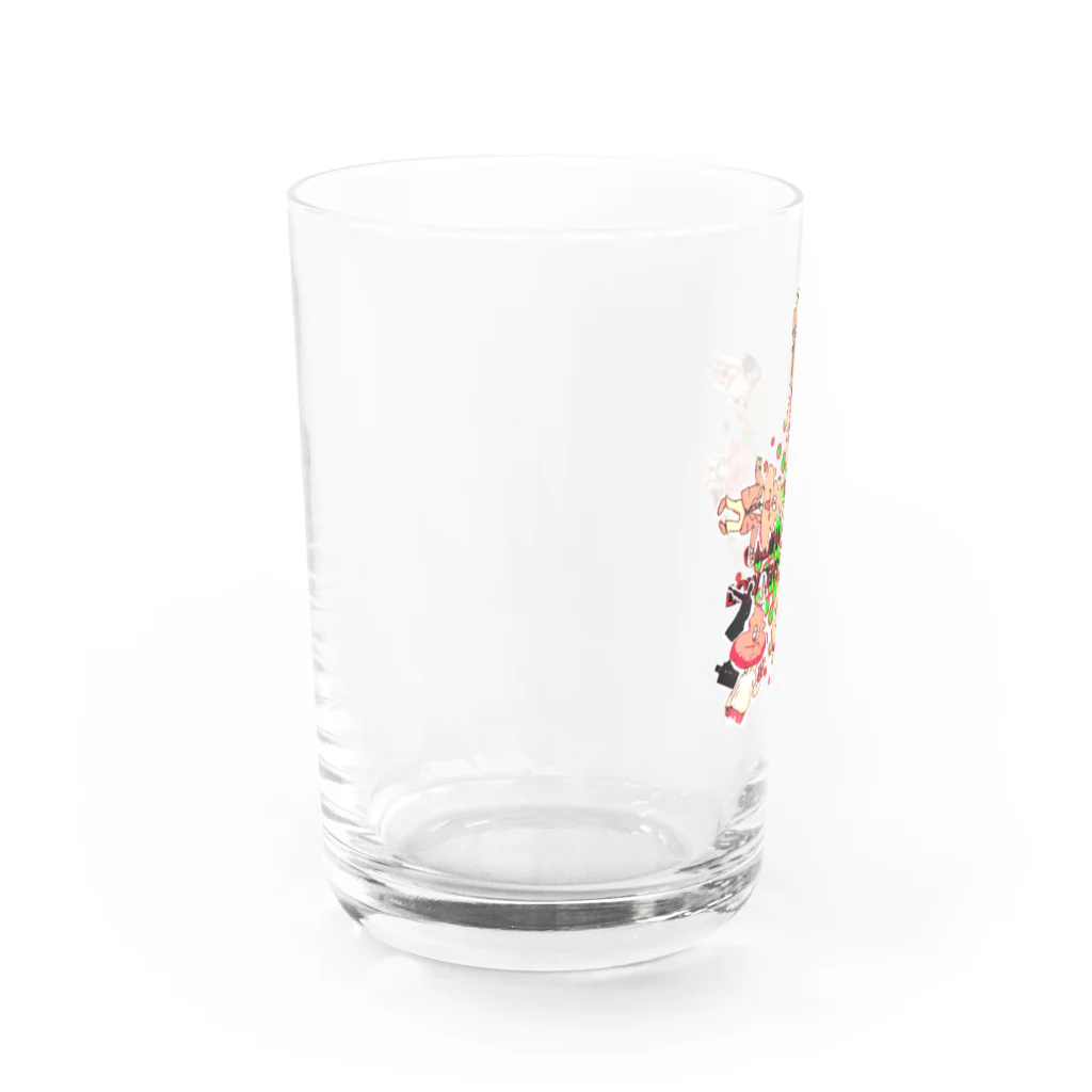 脳味噌晃のお店の糞T Water Glass :left