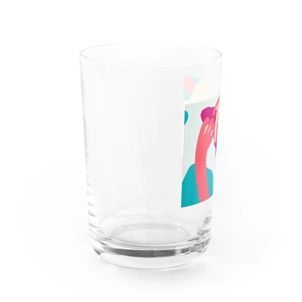 種まき屋のスリット Water Glass :left