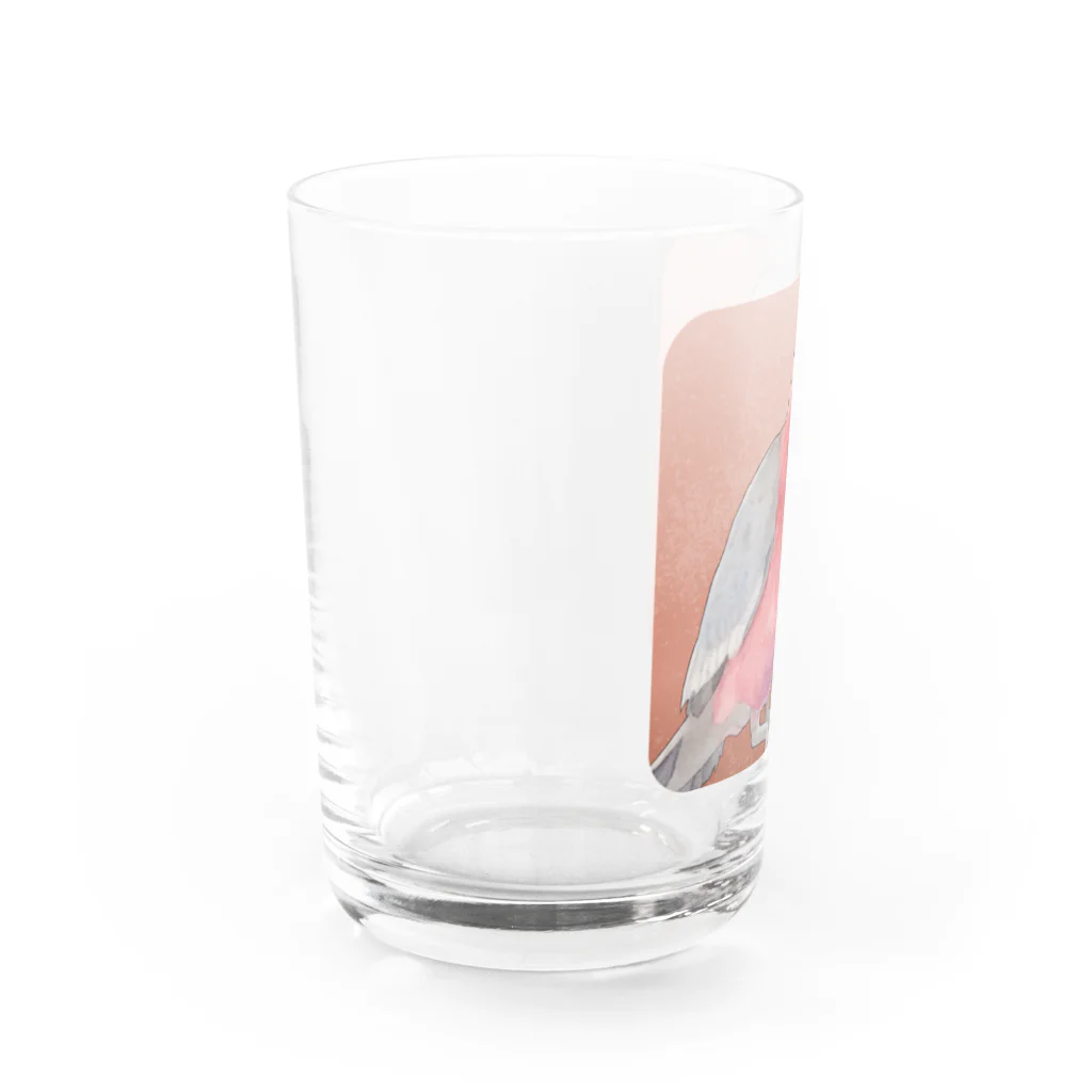 TeaDrop.Cのモモイロインコ Water Glass :left