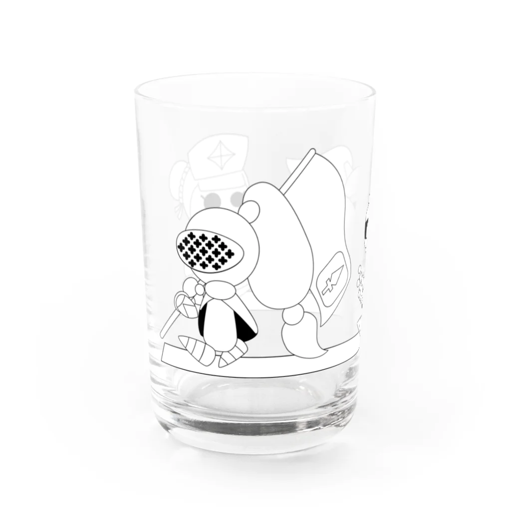 ウサネコのナイツ・ライン 4 Water Glass :left