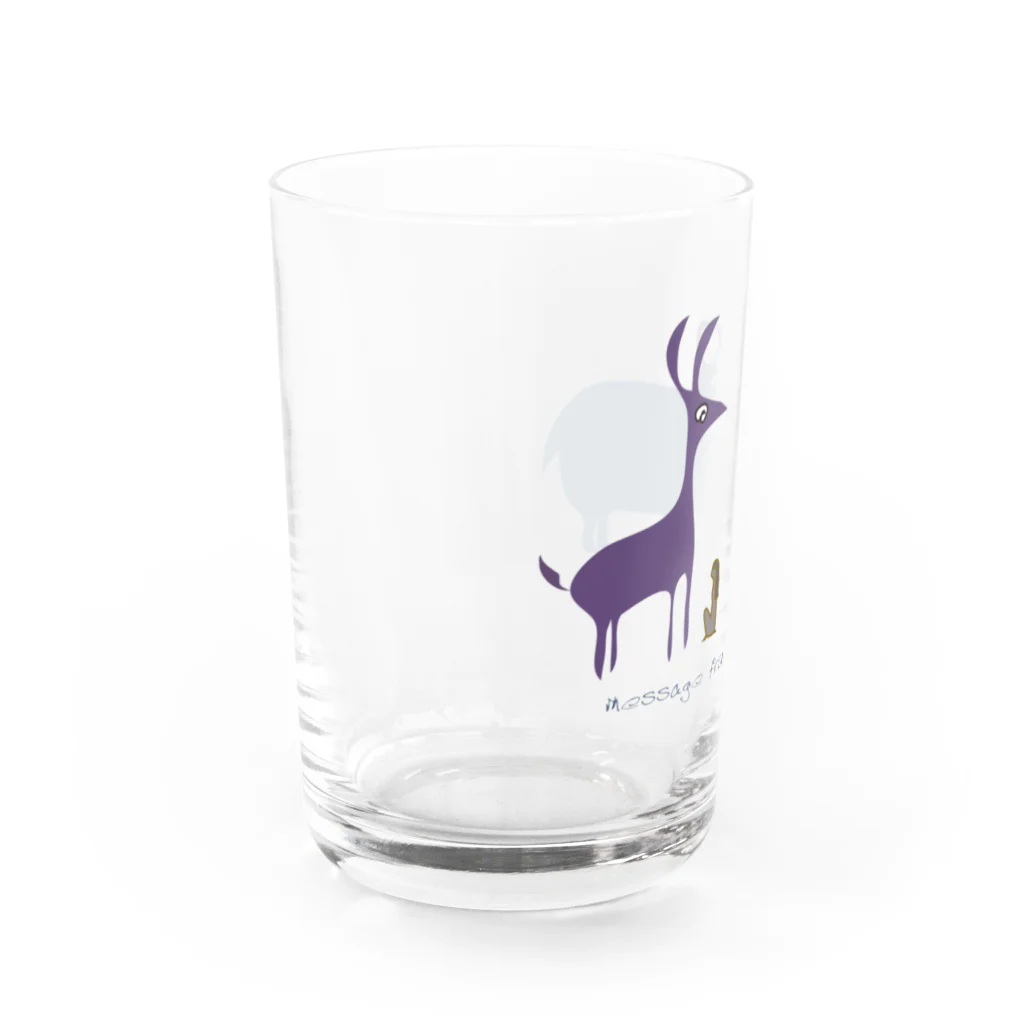 nachau7のジャッカルと牛 Water Glass :left