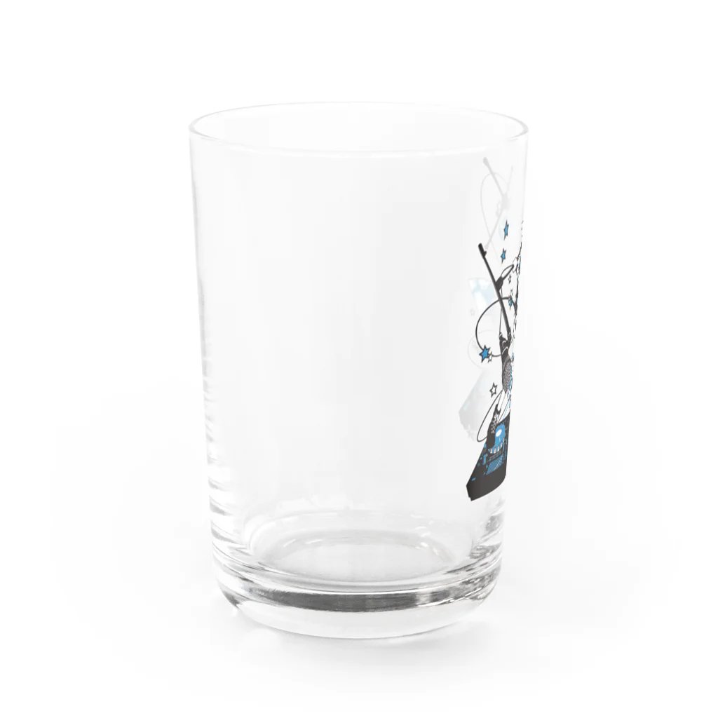 斬る'em ALL/DJつづきともみのDJつづきともみ ストップボタンなんてない！ SUZURI Ver Water Glass :left